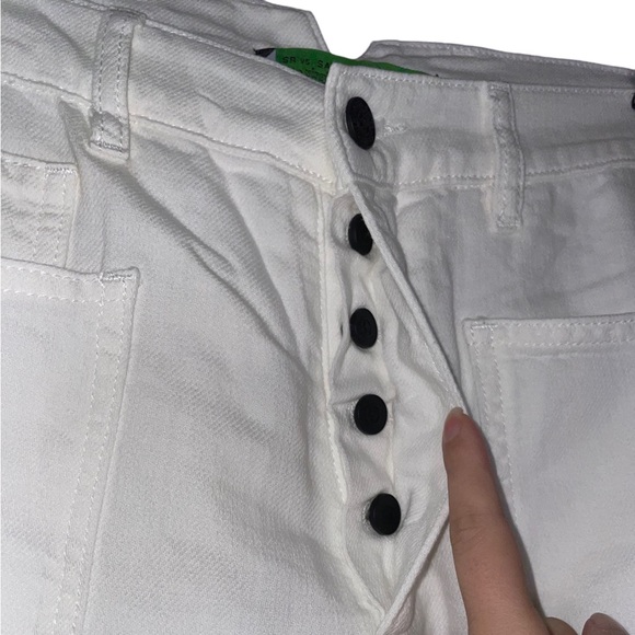 NWT Sandrine Rose x Free People Wide Cargo Pant in White - Picture 11 of 12